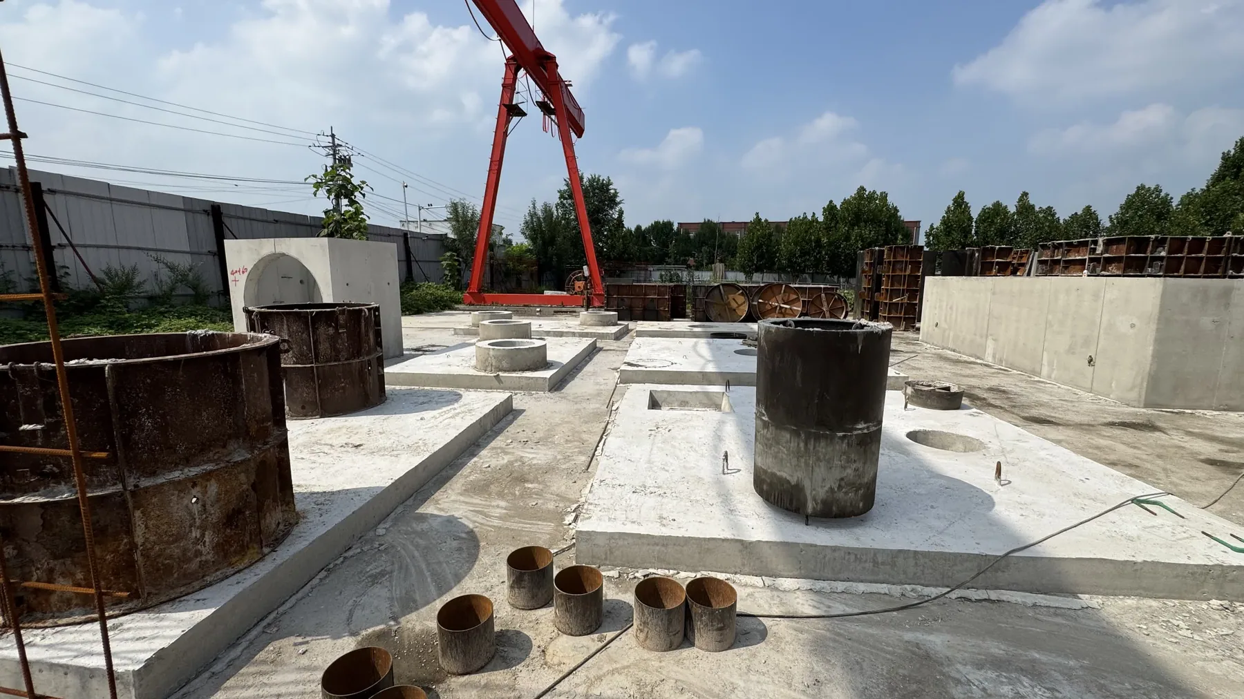 预制混凝土构件模具生产区域实拍